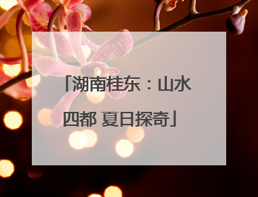 湖南桂东：山水四都 夏日探奇