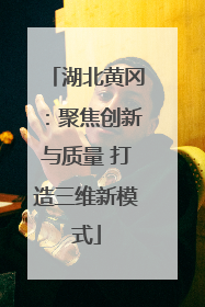 湖北黄冈：聚焦创新与质量 打造三维新模式