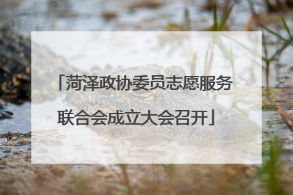 菏泽政协委员志愿服务联合会成立大会召开