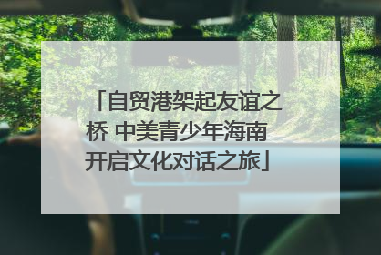 自贸港架起友谊之桥 中美青少年海南开启文化对话之旅