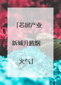 芯屏产业新城升腾烟火气
