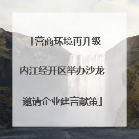 营商环境再升级 内江经开区举办沙龙邀请企业建言献策