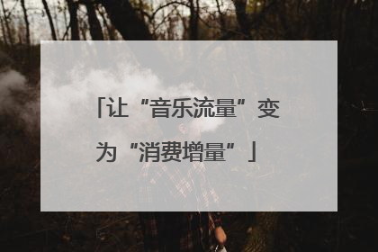 让“音乐流量”变为“消费增量”