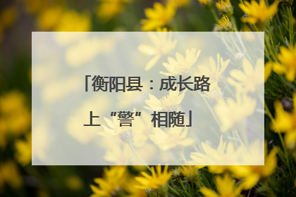 衡阳县：成长路上“警”相随