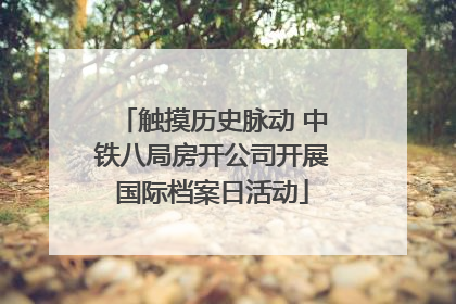 触摸历史脉动 中铁八局房开公司开展国际档案日活动