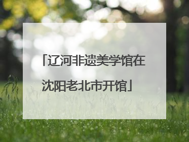辽河非遗美学馆在沈阳老北市开馆