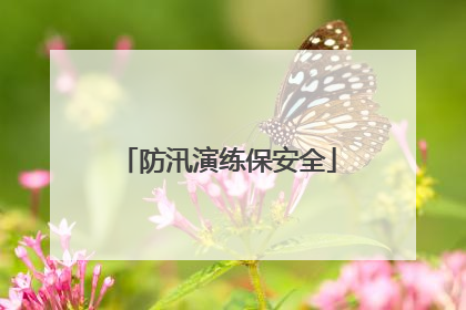 防汛演练保安全