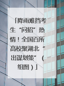 降雨难挡考生“问招”热情！全国百所高校聚湖北“出谋划策”（组图）