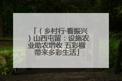 （乡村行·看振兴）山西屯留：设施农业助农增收 五彩椒带来多彩生活