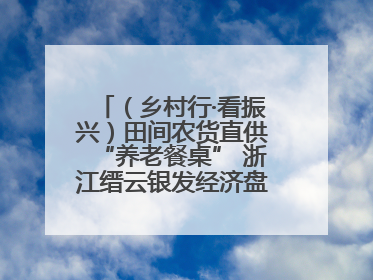 （乡村行·看振兴）田间农货直供“养老餐桌” 浙江缙云银发经济盘活山区资源