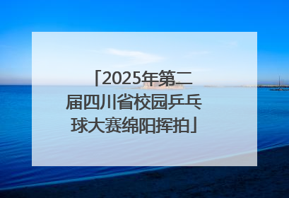 2025年第二届四川省校园乒乓球大赛绵阳挥拍