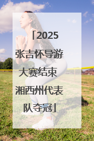 2025张吉怀导游大赛结束 湘西州代表队夺冠