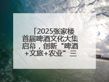 2025张家楼首届啤酒文化大集启幕，创新“啤酒+文旅+农业”三位一体模式