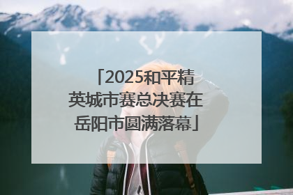 2025和平精英城市赛总决赛在岳阳市圆满落幕