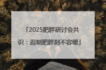 2025肥胖研讨会共识：遏制肥胖刻不容缓