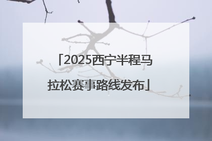 2025西宁半程马拉松赛事路线发布