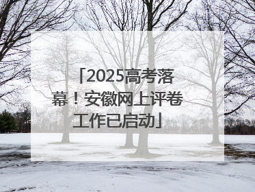 2025高考落幕！安徽网上评卷工作已启动