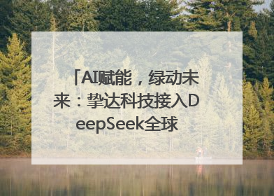 AI赋能，绿动未来：挚达科技接入DeepSeek全球化布局的新篇章
