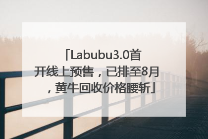 Labubu3.0首开线上预售，已排至8月，黄牛回收价格腰斩