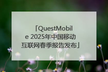QuestMobile 2025年中国移动互联网春季报告发布